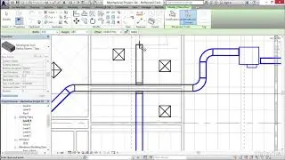 Adding of a supply duct in revit