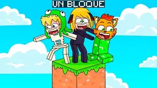 ¡MINECRAFT PERO JUGAMOS COMO MOBS EN UN BLOQUE! 🤣 | SRGATO X FLOR ¿PODREMOS SOBREVIVIR?