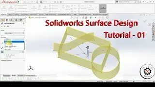 Extruded Surface In Solidworks | Tutorial - 01|