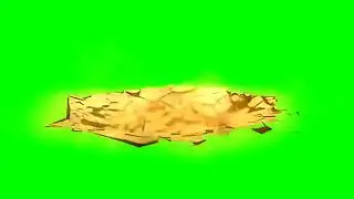 Sink Hole Crack Ground With Fire GreenScreen Free No Copyright