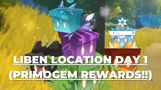 Liben Location Day 1 (Primogem Rewards!!) | Marvelous Merchandise Event - Genshin Impact