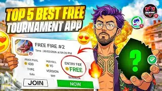 TOP 5 ONLY FREE 💰 Tournament Apps 🔥 Entry ₹0 🤑 Per Kill ₹10🤯 | Best Free Tournament App😍