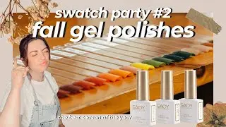 swatch party #2 // fall gel polishes