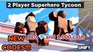 New codes for free money and gems. ROBLOX 2 players superhero tycoon.
