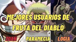 LOS MEJORES USUARIOS DE FRUTA DEL DIABLO DE ONE PIECE
