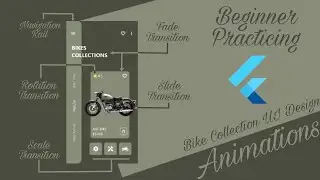 Flutter UI Practicing | Flutter Animations with Navigation Rail.