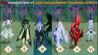 [C6] CHARACTERS VS SAFE ENGAGEMENT TRAINING EVENT!! | GENSHIN IMPACT