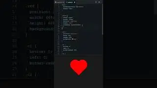 Creating a HEART ❤️❤️ using CSS | HTML & CSS | CSS Tricks | Coding 🔥 #shorts