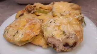 КАБАЧКИ З ГРИБАМИ. РЕКОМЕНДУЮ СПРОБУВАТИ