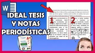 Crear Columnas en Word Fácil y Rápido para Organizar tu Texto | Guía Word #19