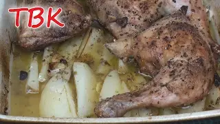 Roasted Garlic, Lemon and Oregano Chicken - Titli's Busy Kitchen