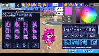 I created a UwU cat in gacha online....😐😅