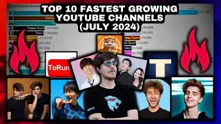 Top 10 Fastest Growing YouTube Channels (July 2024)
