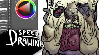 Speed Drawing: Jowly Zombie