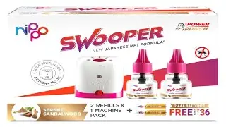 Nippo Swooper Mosquito Repellent Machine with 2 AAA Batteries Free #unboxing