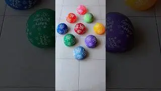 9 Happy Water Color Balloons Pop Reverse Video Asmr Satisfying