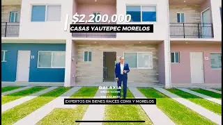 $2,200,000 BONITAS CASAS YAUTEPEC MORELOS