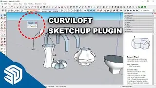 SketchUp 2021 | How to use Curviloft Plugin