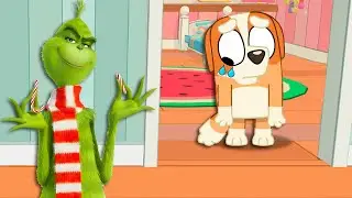 BLUEY SE DISFARÇOU DE GRINCH E DESTRUIU O NATAL AS 3 HORAS DA MADRUGADA