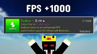 The Best FPS BOOST Mod For MCPE 1 21+ NO LAG + Smooth Gameplay | Sodium Extra