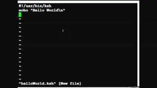 Shell script - Hello World