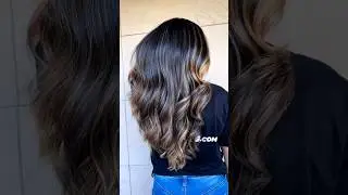 “Balayage highlights on natural hair!” #Joico 🤩✨