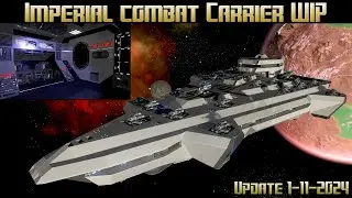 Empyrion Galactic Survival - Imperial combat carrier WIP update 1/11/2024