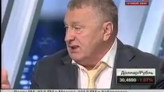 Жириновский затыкает ведущую телеканала РОССИЯ