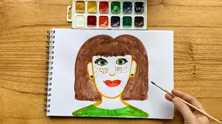 Как нарисовать лицо девочки