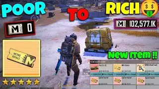 Metro Royale Zero to Hero Day-1 Get Rich Fast Tips🤑| PUBG METRO ROYALE