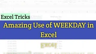 Amazing use of WeekDay function in Microsoft Excel