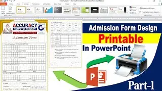 How to Make Admission form in PowerPoint| admission form in PowerPoint| PowerPoint Tutorial