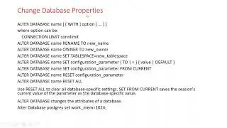 PostgreSQL changing Parameters