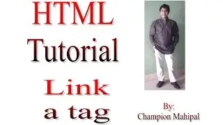 Learn HTML Tutorial 16 link anchor tag with example