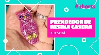 Hago un prendedor de resina casera ¿a quien se lo regalarías? ❤️