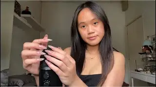 ASMR nail on nail tapping and scratching ( minimal talking )