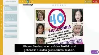 Geburtstagsbanner  - Texte anpassen