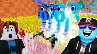 Cut Grass For Brainrots with My Dad 🤣// Roblox