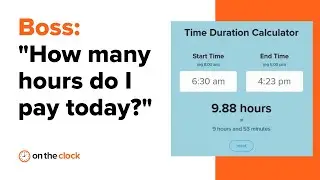 Free time duration calculator tool