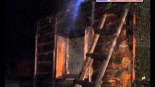 Баня сгорела в поселке Верхнее Макарово