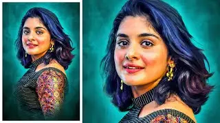 Photoshop 2023 tutorial in telugu || NivedaThomas Photo Oil Paint Effect || Color Grading Tutorial