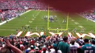 Miami Dolphins fight song and touchdown