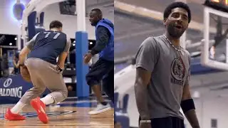 Luka Doncic shocks Kyrie Irving with insane handles at Mavs training camp