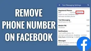 How to Remove Primary Phone Number from Facebook Account