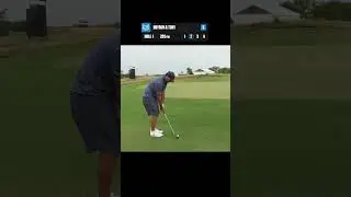 That's one way to start a round of golf 😳