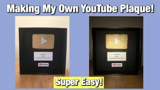 MAKING MY OWN SUBSCRIBER PLAQUE FOR 1K! MAKE YOUR OWN PLAQUE FOLLOW ALONG! 1000 Subscribers