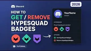 How to Get Discord HypeSquad Badges in 2026 | How to Remove HypeSquad Badges on Discord | Tutorial |