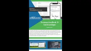 TransactionDesk and Authentisign Class 10 3 2024