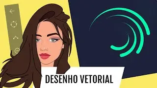 Desenho vetorial no alight motion