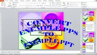 Convert PowerPoint pps to ppt without internet or software